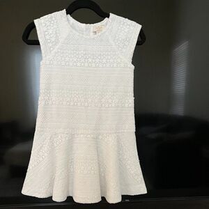 Kate Spade New York  Girls White Lace Drop Waist Rules Dress 128/8Y